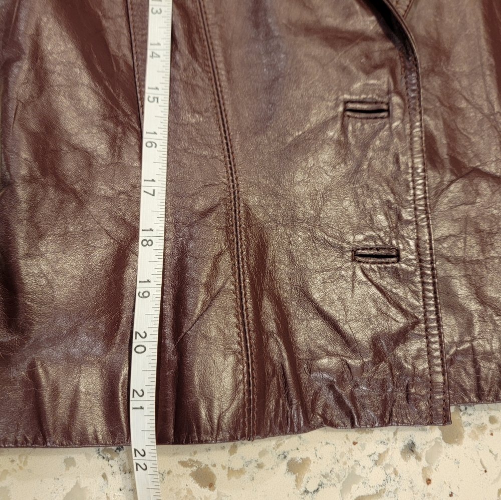 Vintage Winlit Leather‎ Jacket Women's Size 9 - Picture 8 of 8